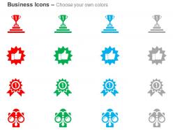 Winner recommendation award vision ppt icons graphic