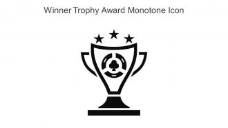 Winner Trophy Award Monotone Icon In Powerpoint Pptx Png And Editable Eps Format