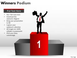 25887875 style variety 3 podium 1 piece powerpoint presentation diagram infographic slide