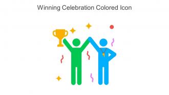 Winning Celebration Colored Icon In Powerpoint Pptx Png And Editable Eps Format