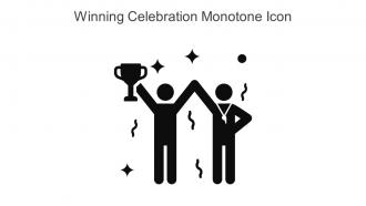 Winning Celebration Monotone Icon In Powerpoint Pptx Png And Editable Eps Format