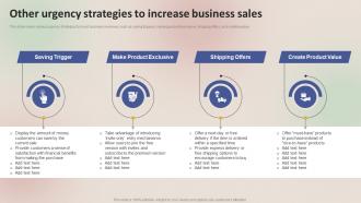 Winning Sales Techniques Other Urgency Strategies To Increase Business Sales MKT SS V