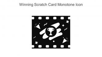 Winning Scratch Card Monotone Icon In Powerpoint Pptx Png And Editable Eps Format