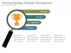 Winning strategy strategic management powerpoint slide information