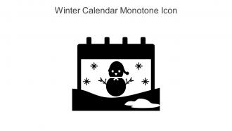 Winter Calendar Monotone Icon In Powerpoint Pptx Png And Editable Eps Format