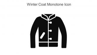 Winter Coat Monotone Icon In Powerpoint Pptx Png And Editable Eps Format