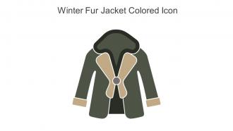 Winter Fur Jacket Colored Icon In Powerpoint Pptx Png And Editable Eps Format