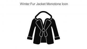 Winter Fur Jacket Monotone Icon In Powerpoint Pptx Png And Editable Eps Format