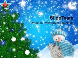 Winter holidays christmas background tree with filigrees powerpoint templates ppt for slides