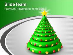 Winter holidays christmas balls 3d tree celebrations powerpoint templates ppt backgrounds for slides