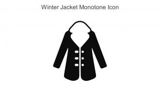 Winter Jacket Monotone Icon In Powerpoint Pptx Png And Editable Eps Format