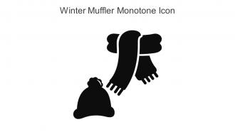 Winter Muffler Monotone Icon In Powerpoint Pptx Png And Editable Eps Format