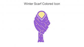 Winter Scarf Colored Icon In Powerpoint Pptx Png And Editable Eps Format