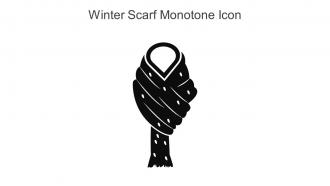 Winter Scarf Monotone Icon In Powerpoint Pptx Png And Editable Eps Format