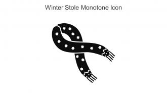 Winter Stole Monotone Icon In Powerpoint Pptx Png And Editable Eps Format