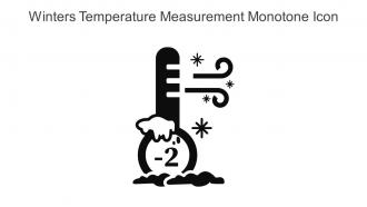 Winters Temperature Measurement Monotone Icon In Powerpoint Pptx Png And Editable Eps Format