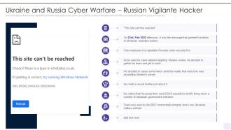 Wiper Malware Attack Ukraine And Russia Cyber Warfare Russian Vigilante Hacker