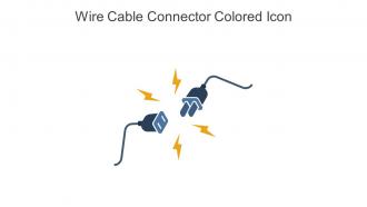 Wire Cable Connector Colored Icon In Powerpoint Pptx Png And Editable Eps Format