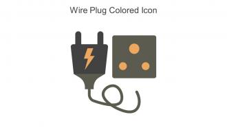 Wire Plug Colored Icon In Powerpoint Pptx Png And Editable Eps Format