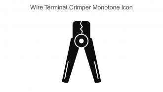 Wire Terminal Crimper Monotone Icon In Powerpoint Pptx Png And Editable Eps Format