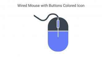 Wired Mouse With Buttons Colored Icon In Powerpoint Pptx Png And Editable Eps Format