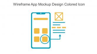 Wireframe App Mockup Design Colored Icon In Powerpoint Pptx Png And Editable Eps Format