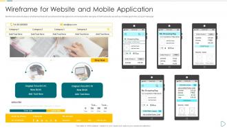 Wireframe for Website and Mobile Application App developer playbook