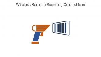 Wireless Barcode Scanning Colored Icon In Powerpoint Pptx Png And Editable Eps Format
