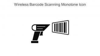 Wireless Barcode Scanning Monotone Icon In Powerpoint Pptx Png And Editable Eps Format