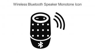 Wireless Bluetooth Speaker Monotone Icon In Powerpoint Pptx Png And Editable Eps Format