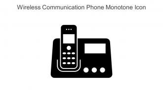 Wireless Communication Phone Monotone Icon In Powerpoint Pptx Png And Editable Eps Format