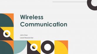 Wireless Communication PPT Sample ST AI