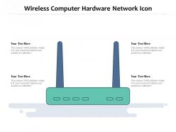 Wireless computer hardware network icon