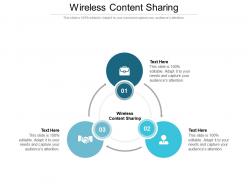 Wireless content sharing ppt powerpoint presentation model layout cpb