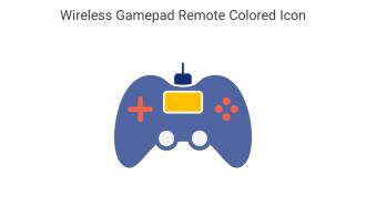 Wireless Gamepad Remote Colored Icon In Powerpoint Pptx Png And Editable Eps Format