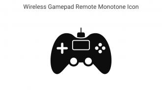 Wireless Gamepad Remote Monotone Icon In Powerpoint Pptx Png And Editable Eps Format