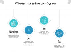 Wireless house intercom system ppt powerpoint presentation inspiration outline cpb