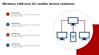 Wireless Lan Icon For Mobile Device Solutions