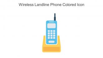 Wireless Landline Phone Colored Icon In Powerpoint Pptx Png And Editable Eps Format