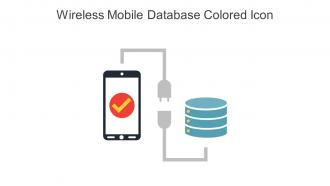 Wireless Mobile Database Colored Icon In Powerpoint Pptx Png And Editable Eps Format