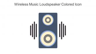 Wireless Music Loudspeaker Colored Icon In Powerpoint Pptx Png And Editable Eps Format
