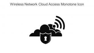 Wireless Network Cloud Access Monotone Icon In Powerpoint Pptx Png And Editable Eps Format