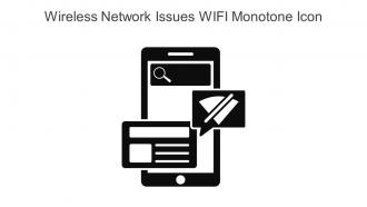 Wireless Network Issues WIFI Monotone Icon In Powerpoint Pptx Png And Editable Eps Format