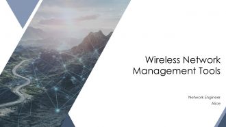 Wireless Network Management Tools PPT Presentation AT