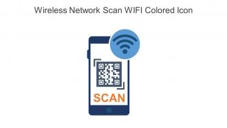 Wireless Network Scan WIFI Colored Icon In Powerpoint Pptx Png And Editable Eps Format