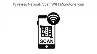 Wireless Network Scan WIFI Monotone Icon In Powerpoint Pptx Png And Editable Eps Format
