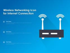 Wireless Networking Icon For Internet Connection