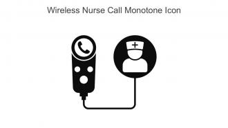 Wireless Nurse Call Monotone Icon In Powerpoint Pptx Png And Editable Eps Format