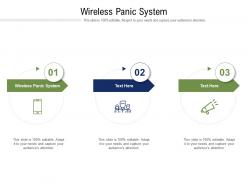 Wireless panic system ppt powerpoint presentation infographic template examples cpb