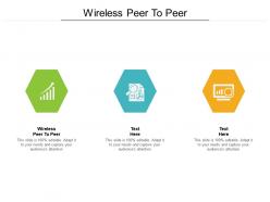 Wireless peer to peer ppt powerpoint presentation infographic template infographics cpb